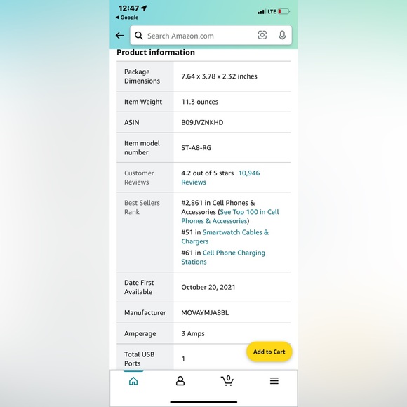 OLEBR 3-1charging station hold electronic 🍎 devices. cellphone, watch & earbuds - Picture 9 of 11
